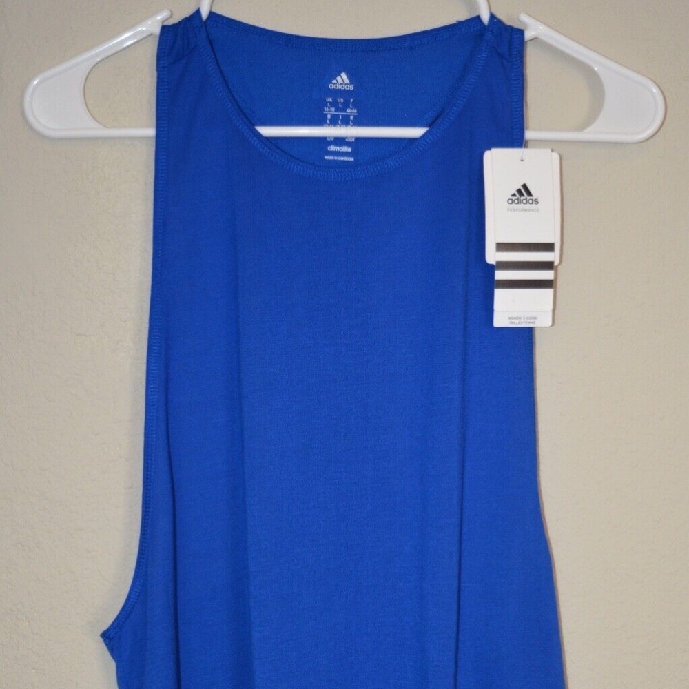 Adidas - Sleeveless Performer Tank Top - Bold Blue - L